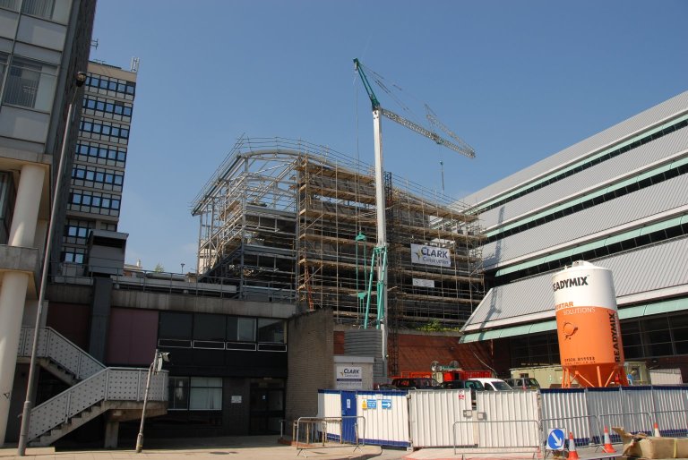 Adsetts Centre extension under construction