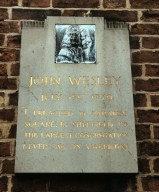 Memorial plaque to John Wesley