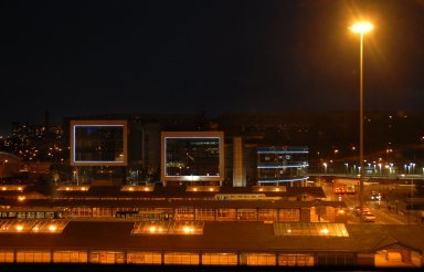 Sheffield Transport Interchange, the Digital Campus Buildings and Park Hill Flats