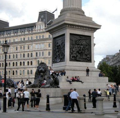 Nelson's Column and Lion