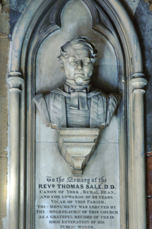 Bust of Revd Thomas Sale